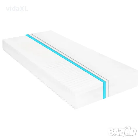vidaXL Матрак, 80x200 см, 7 зони, PU пяна, 16 см, H2, H3