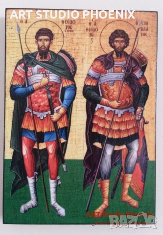 Икона на Св. Св. Теодор Тирон и Теодор Стратилат icona Sveti Teodor