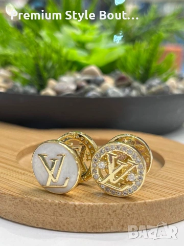 обеци от висококачествена стомана  Louis Vuitton celine ysl saint laurent fendi , снимка 4 - Обеци - 53744762