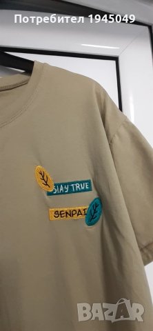 Дамска блуза Л размер - памук, снимка 3 - Тениски - 50849742