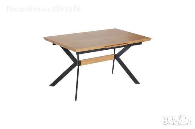 Разтегателна маса Puzzle-home Jessamy, MDF, Метал, 160/200x90x76cm, снимка 1