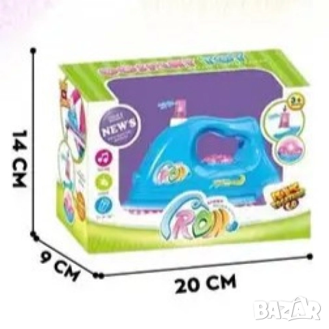 Детска ютия играчка със звукови и светлинни ефекти, снимка 4 - Други - 52056162