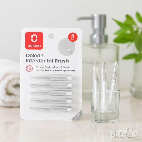 Интердентални четки Oclean, 5 броя, снимка 4 - Други - 51948091