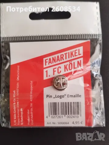 ОРИГИНАЛНА ЗНАЧКА НА ФК КЬОЛН - ГЕРМАНИЯ, снимка 4 - Колекции - 49858768
