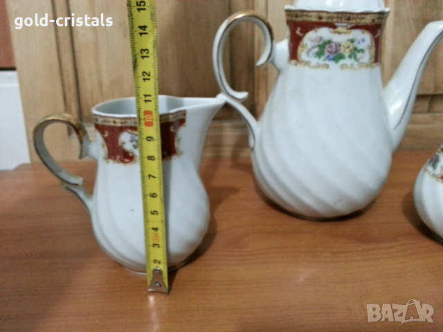 Стар български порцелан чийник захарница латиера, снимка 2 - Антикварни и старинни предмети - 36163991