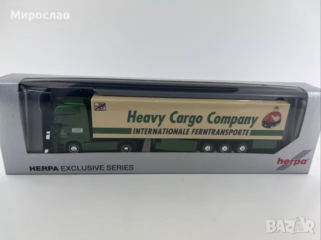 HERPA  H0 1/87  MERCEDES BENZ ACTROS  КАМИОН  МОДЕЛ КОЛИЧКА, снимка 1 - Колекции - 48728053