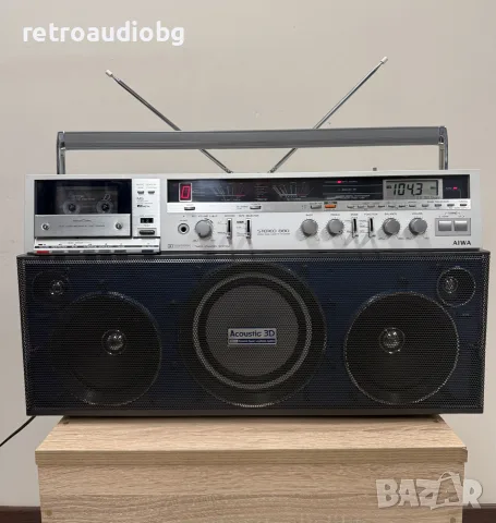 🔈Ретро колекционерски радиокасетофон AIWA CS-880E - Boombox - перфектен🔈