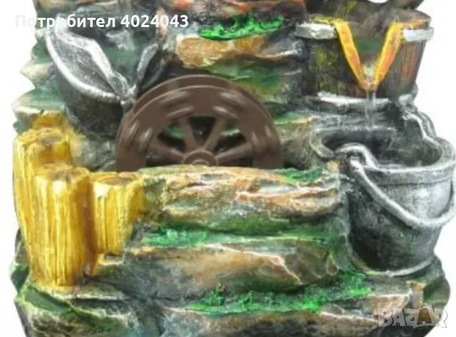 Воден фонтан "Фън Шуй" с въртящо се светещо кълбо, снимка 2 - Декорация за дома - 47557439