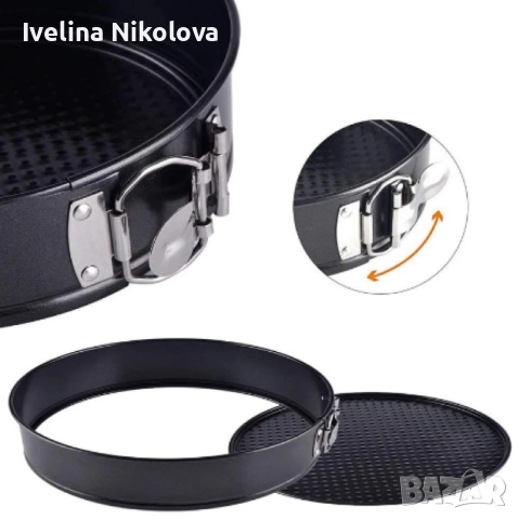 Комплект от 6бр метални форми за торта, снимка 3 - Аксесоари за кухня - 51626251