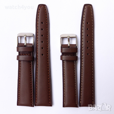 НОВА КАФЯВА КАИШКА ЗА ЧАСОВНИК ОТ ЕСТЕСТВЕНА КОЖА. КАФEВИ КАИШКИ ЗА ЧАСОВНИЦИ KAFIAVA KAISHKA , снимка 2 - Каишки за часовници - 36120125