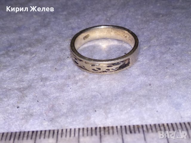 МЕТАЛСКИ РОКАДЖИЙСКИ СРЕБЪРЕН ОРНАМЕНТИРАН ФЕШЪН АРТ УНИСЕКС ПРЪСТЕН СРЕБРО 925 - Тип ХАЛКА 38493, снимка 9 - Пръстени - 41451055