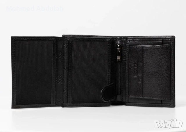 Мъжки портфейл с Rfid защита от естествена кожа, снимка 3 - Портфейли, портмонета - 52620430