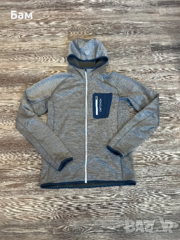 Мъжко!Ortovox Melange Merino Fleece Hoodie размер М, снимка 2 - Суичъри - 53785551