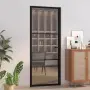 vidaXL Интериорна врата 83x201,5 см черна ESG стъкло и алуминий, снимка 2