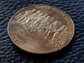 Позлатен 1792 - 1992 медал за 200 годишнината на Америка, снимка 3