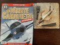 Метален макет на историческия боен самолет Hawker Hunter + списание , снимка 2