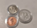 Лот 3бр. юбилейни колекционерски монети, снимка 2