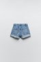 Нови Zara дънкови къси панталони, размер 38 (S/M), снимка 2