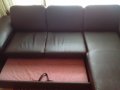 Ъглов кожен диван , снимка 4