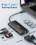 Acer USB C хъб с 4K/30Hz HDMI, 9-в-1 RJ45, 5Gbps USB-A 3.1,PD100W, VGA, снимка 2