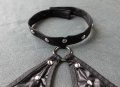Lust by Teensy Weensy S/M размер (75-80В гръдна) черно бюстие с чокър за врат, снимка 3