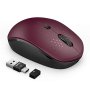Seenda безжична Bluetooth + 2,4 Gh мишка, акумулаторна,BT 4.0+BT 4.0+USB/тип C - ЧЕРНА, снимка 1 - Клавиатури и мишки - 41597944