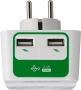Предпазител, контакт от пренапрежение 2x USB, 2 модела, Германия, снимка 7