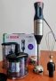 Пасатор BOSCH ErgoMixx Style 1000W MS64M6170 сет с чопър, бъркалки, купа и приставка за лед. Инокс., снимка 1