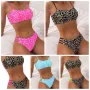 Секси дамски бански костюм от две части с леопардов принт, 5цвята , снимка 1