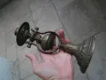 СТАР БРОНЗОВ СВЕЩНИК ЗА СТЕНА АПЛИК, снимка 6