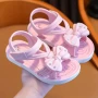 Детски силиконови сандали с панделка, снимка 3