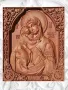 Икона на Св. Богородица - авторска дърворезба, снимка 1