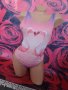 H&M Розово-лилав цял бански с фламинго С, снимка 1 - Бански костюми - 41391180