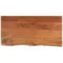 vidaXL Плот за маса, 80x40x3,8 см, правоъгълен, акация масив, жив ръб, снимка 1