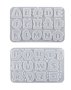 Латиница азбука букви за пълнеж шейкъри Shaker силиконов молд форма фондан гипс смола шоколад висулк, снимка 2