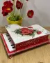 Кутия-пиано с макове!, снимка 3