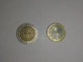 Монети 1 евро и 2 евро Франция 1999 година, снимка 1