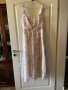Нова ефирна елегантна 100% памук памучна  дълга рокля нежни цветя пастелни цветове , снимка 1 - Рокли - 41634674