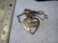 SWEET HEART СРЕБЪРЕН МЕДАЛЬОН СЪРЧИЦЕ СТЕРЛИНГОВО СРЕБРО 925 STER. AM АНГЛИЯс СРЕБЪРНА ВЕРИЖКА 25108, снимка 12