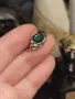 Сребърен пръстен с изумруд, снимка 4