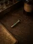 Tritium-BetaLight - Ръчно изработен Steampunk ключодържател със самосветеща тритиева ампула, снимка 2
