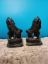 Фу кучета, чифт от китайски произход, от черен базалт върху основа., снимка 4