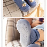 Детски чорапи с животни и гумена подметка Босо ходене, антихлъзгащи размери 18/23, снимка 5 - Детски пантофи - 42649070
