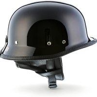 Moto Helmets® D33 "Black" · Brain Cap · Half Shell Jet, снимка 4 - Аксесоари и консумативи - 42046129