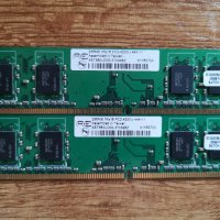 RAM рам памет за компютър Aeneon 2х 256MB DDR2-533MHz PC2-4200 AET560UD00-370A98Z, снимка 1 - RAM памет - 34108336