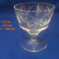 Кристални чаши за ликьор, коняк, концентрат, столче - 6 бр, снимка 2 - Чаши - 40978752