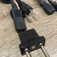 Kawasaki KS-20 + KB205A захранваш кабел За SHARP&SANYO  vintage retro power cord , снимка 2 - Радиокасетофони, транзистори - 44402795