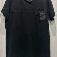 Черна тениска Jack and Jones, снимка 2 - Тениски - 35902678