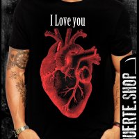 Тениска с щампа HEART GRAPHIC, снимка 1 - Тениски - 36355791