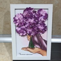 Картина с 3D цветя, снимка 2 - Декорация за дома - 39783351